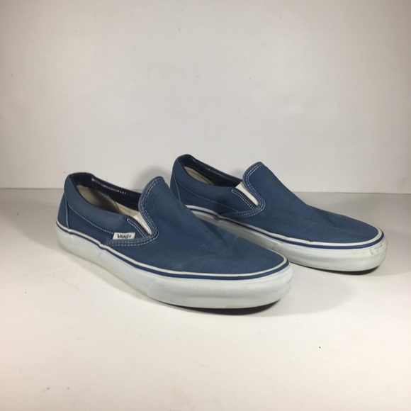 Vans Shoes - Blue Vans Slip Ons